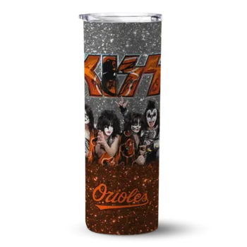 custom baltimore orioles kiss band black skinny tumbler best selling 1 2 1.webp