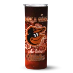 custom baltimore orioles rose romance orange black skinny tumbler best selling 1.webp