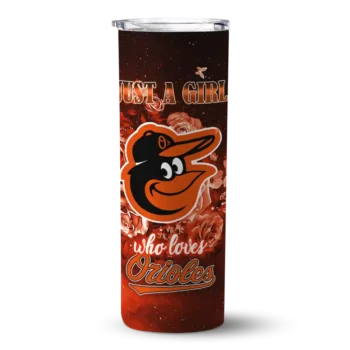 custom baltimore orioles rose romance orange black skinny tumbler best selling 1.webp
