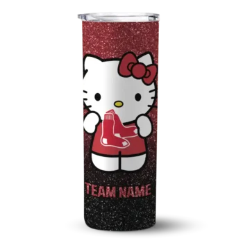 custom boston red sox hello kitty red black skinny tumbler best selling 1.webp
