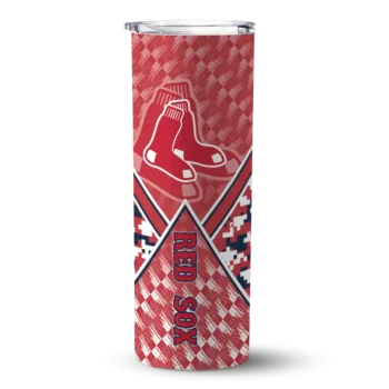 custom boston red sox monogram burst red white skinny tumbler best selling 1 1.webp