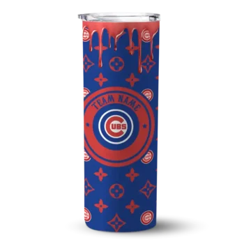 custom chicago cubs camo streak blue skinny tumbler best selling 1.webp