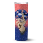 custom chicago cubs sparkle lips blue skinny tumbler best selling 1.webp