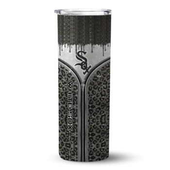 custom chicago white sox sparkle drip black skinny tumbler best selling 1.webp