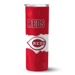 custom cincinnati reds torn band red white skinny tumbler best selling 1.webp