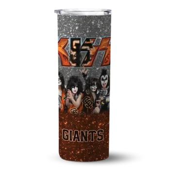 custom san francisco giants kiss band black skinny tumbler best selling 1.webp