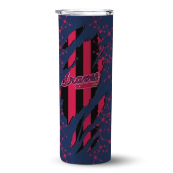 customized atlanta braves star pop navy black skinny tumbler best selling 4.webp