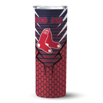 customized boston red sox chevron stripes red skinny tumbler best selling 1.webp