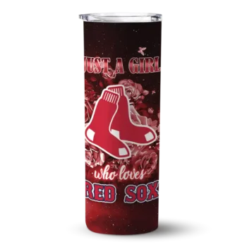 customized boston red sox rose romance red black skinny tumbler best selling 1.webp