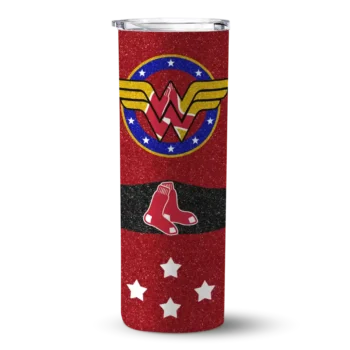 customized boston red sox star cluster red skinny tumbler best selling 1.webp