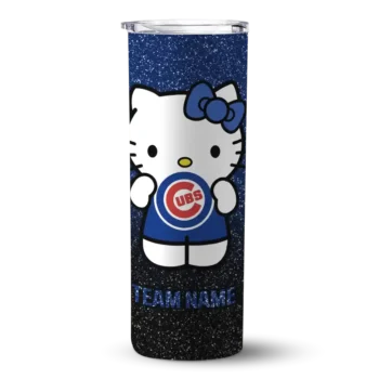 customized chicago cubs hello kitty blue black skinny tumbler best selling.webp