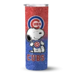 customized chicago cubs snoopy attitude blue skinny tumbler best selling 1.webp
