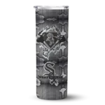 customized chicago white sox chevron v black gray skinny tumbler best selling 1.webp