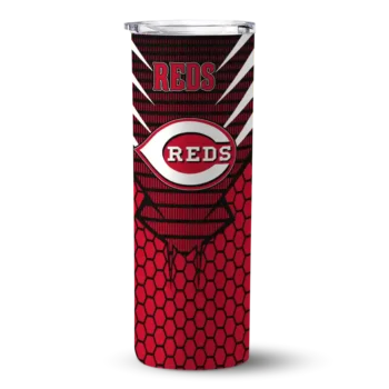 customized cincinnati reds chevron stripes red skinny tumbler best selling 5.webp
