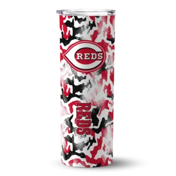 customized cincinnati reds claw marks red white skinny tumbler best selling 1 1.webp