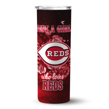 customized cincinnati reds rose romance red black skinny tumbler best selling.webp