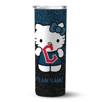 customized cleveland guardians hello kitty navy blue black skinny tumbler best selling 1.webp