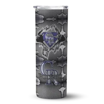 customized colorado rockies chevron v blue gray skinny tumbler best selling.webp