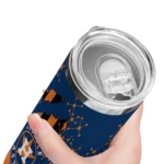 customized houston astros star pop blue black skinny tumbler best selling.webp