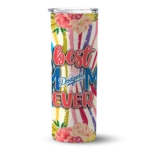 los angeles dodgers flower cluster skinny tumbler best selling 4.webp