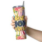 milwaukee brewers flower cluster skinny tumbler best selling 5.webp