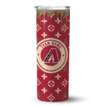 personalized arizona diamondbacks camo streak red skinny tumbler best selling.webp