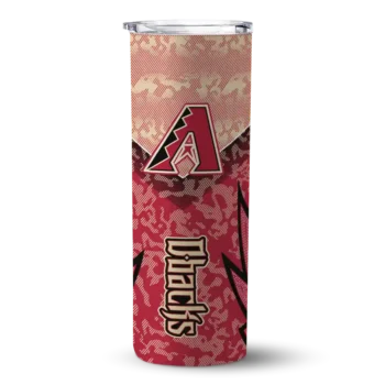 personalized arizona diamondbacks spiral burst print red skinny tumbler best selling 1.webp