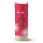 personalized arizona diamondbacks starburst tiles red skinny tumbler best selling.webp