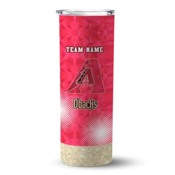 personalized arizona diamondbacks starburst tiles red skinny tumbler best selling.webp