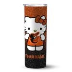 personalized baltimore orioles hello kitty orange black skinny tumbler best selling.webp