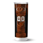 personalized baltimore orioles stacked diamond orange skinny tumbler best selling 2.webp