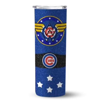 personalized chicago cubs star cluster blue skinny tumbler best selling 1.webp