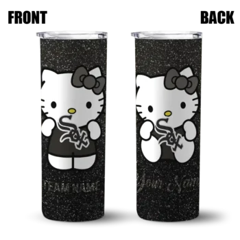 personalized chicago white sox hello kitty black skinny tumbler fashion forward 1 1.webp