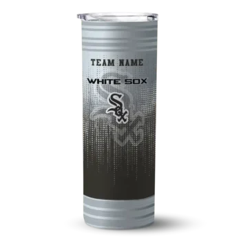 personalized chicago white sox swirl texture black skinny tumbler best selling.webp