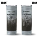 personalized chicago white sox swirl texture black skinny tumbler best selling.webp