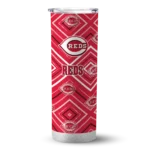 personalized cincinnati reds zipper leopard red skinny tumbler best selling 1.webp