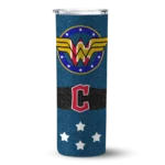 personalized cleveland guardians star cluster navy blue skinny tumbler best selling 1.webp