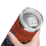 personalized detroit tigers spiral burst print navy skinny tumbler best selling.webp