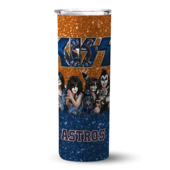 personalized houston astros kiss band orange skinny tumbler best selling 5.webp