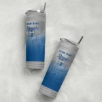 personalized kansas city royals swirl texture royal blue skinny tumbler best selling.webp