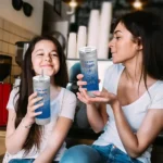 personalized kansas city royals swirl texture royal blue skinny tumbler best selling.webp