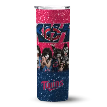 personalized minnesota twins kiss band red skinny tumbler best selling 1.webp