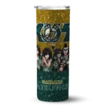 personalized oakland athletics kiss band gold skinny tumbler best selling.webp