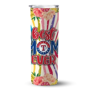 texas rangers flower cluster skinny tumbler best selling 1.webp